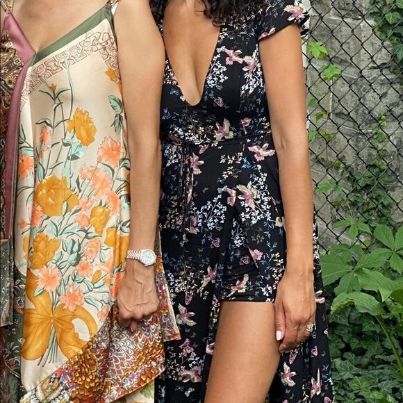 Black Maxi Romper dress  - Picture 2 of 7